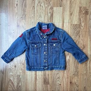 Disney Minnie & Mickey Mouse Vintage Jean Denim Jacket Size 24 Months